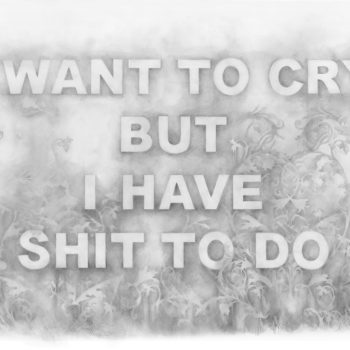Amanda Manitach, I Want To Cry But I Have Shit To Do, 2022, Graphite on paper, 25 x 40 inches, Sold