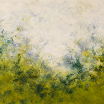 Betsy Eby, The Clairvoyant, 2022 Oil, hot wax and cold wax on panel, 48 x 60 inches