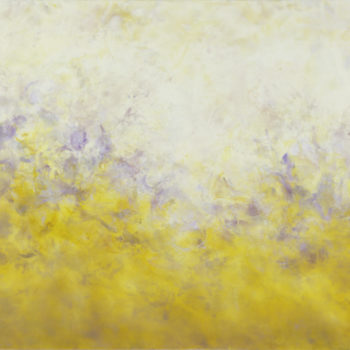 Betsy Eby, Divining, 2021, Hot wax, cold wax, oil and ink on panel, 48 x 66 inches