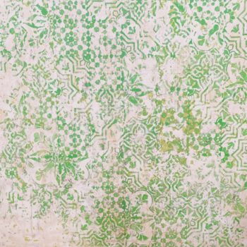 Nicole Charbonnet, Pattern (Green), 2019-2020, Mixed media on canvas, 72 x 66 inches