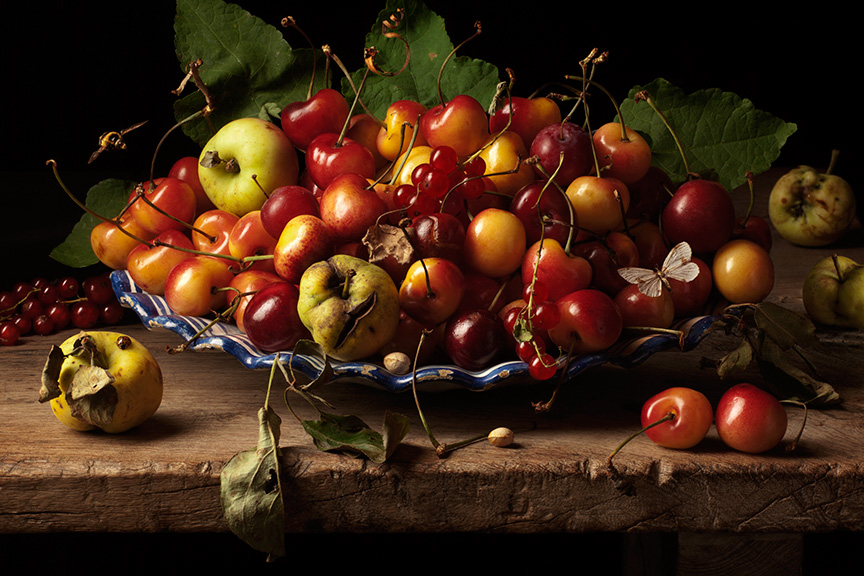 Paulette Tavormina, Yellow Cherries and Crab Apples After GG, 2011,Archival pigment print, Available in various sizes