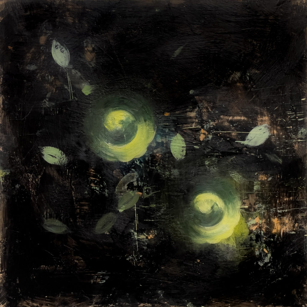 Tony Scherman, For All the Wise Women, Persecuted as “Witches” (22041), 2022, Encaustic on canvas, 42 x 42 inches, Sold