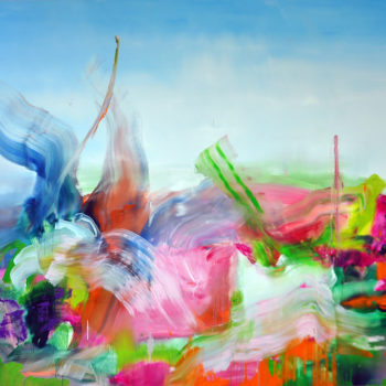 Angelina Nasso, Trust, 2014, Oil on canvas, 68 x 76 inches