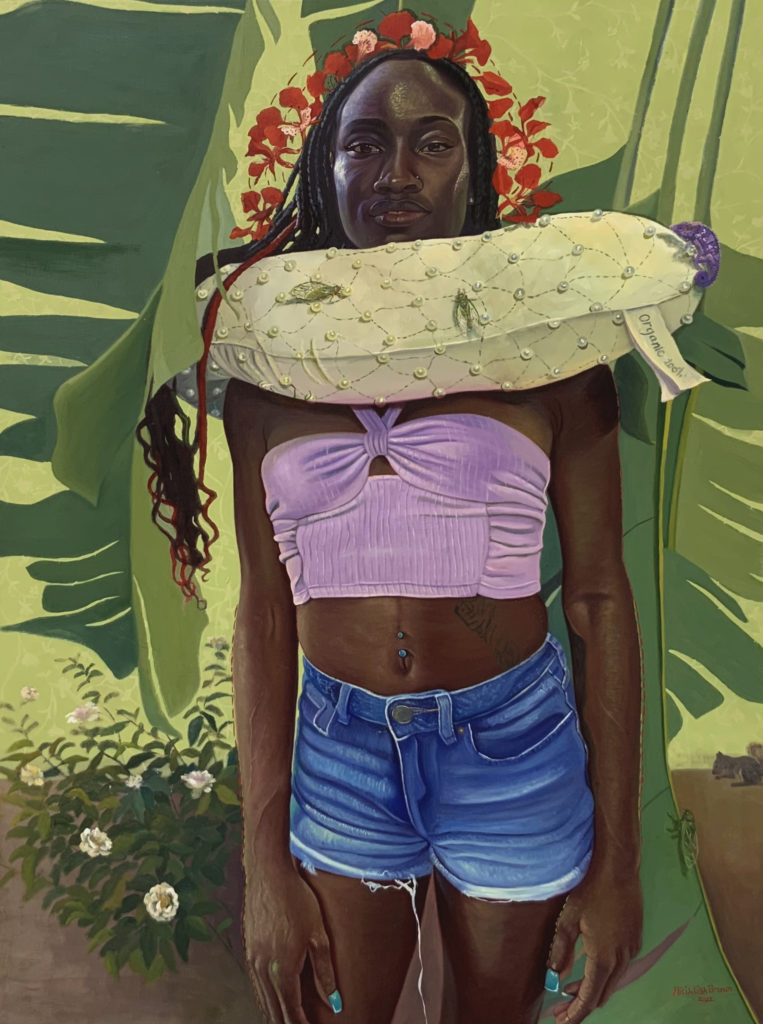 Alicia Brown, A far cry from home, 2022,Oil on linen, 48 x 36 inches