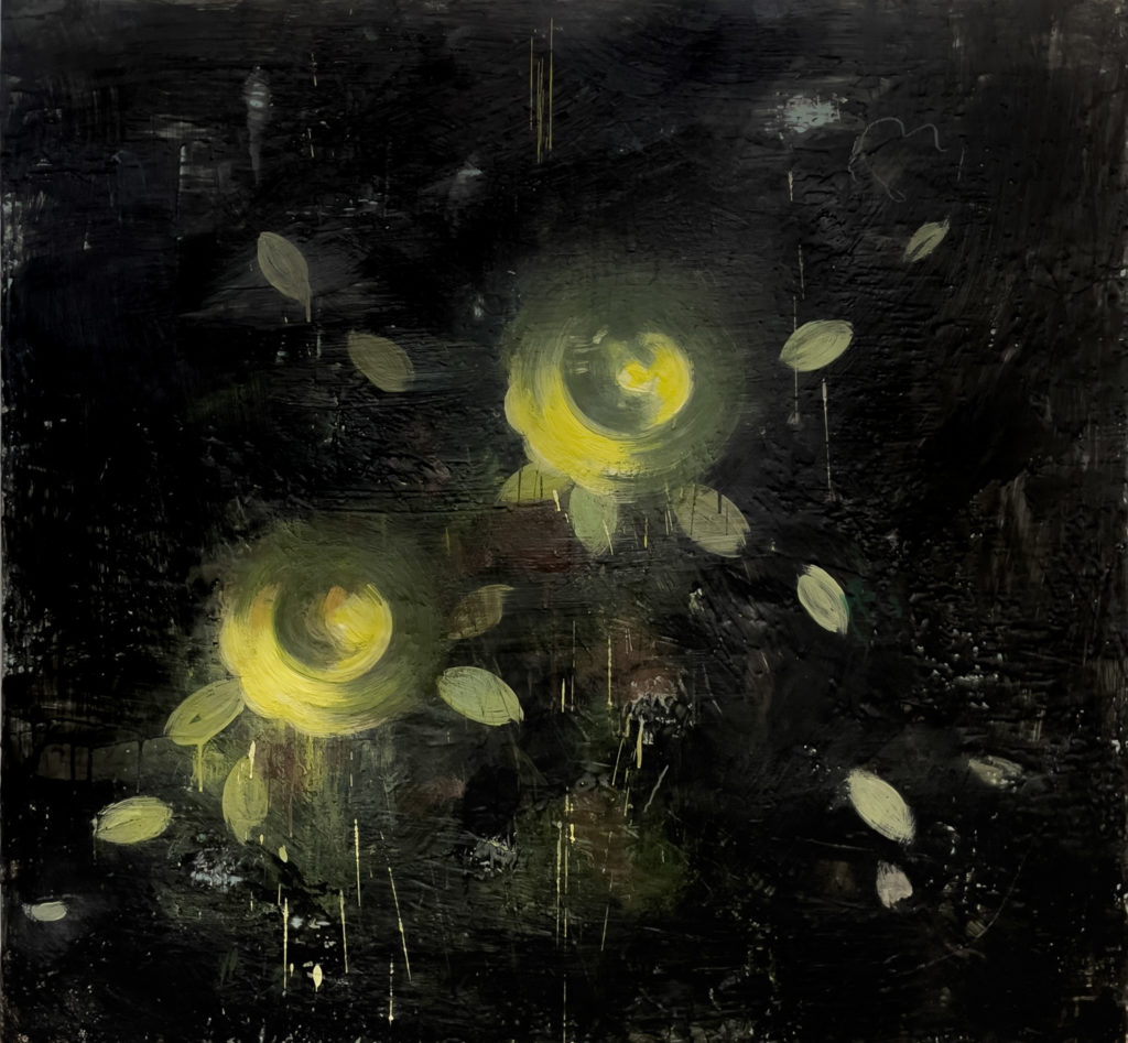 Tony Scherman, For All the Wise Women, Persecuted as “Witches” (22043), 2022, Encaustic on canvas, 42 x 45 inches