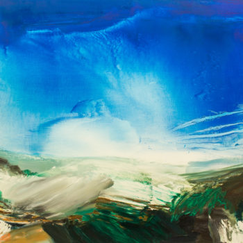 Angelina Nasso, Blue Giant, 2015, Oil on canvas, 43 x 50 inches