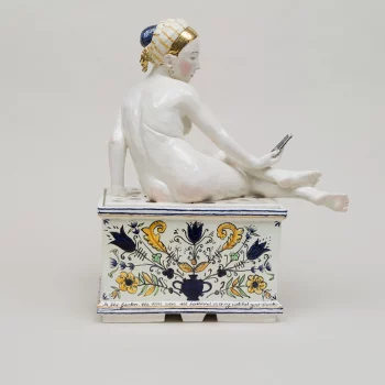 Claire Partington, In The Garden, 2021, Glazed Earthenware, 19 x 16 x 7 inches