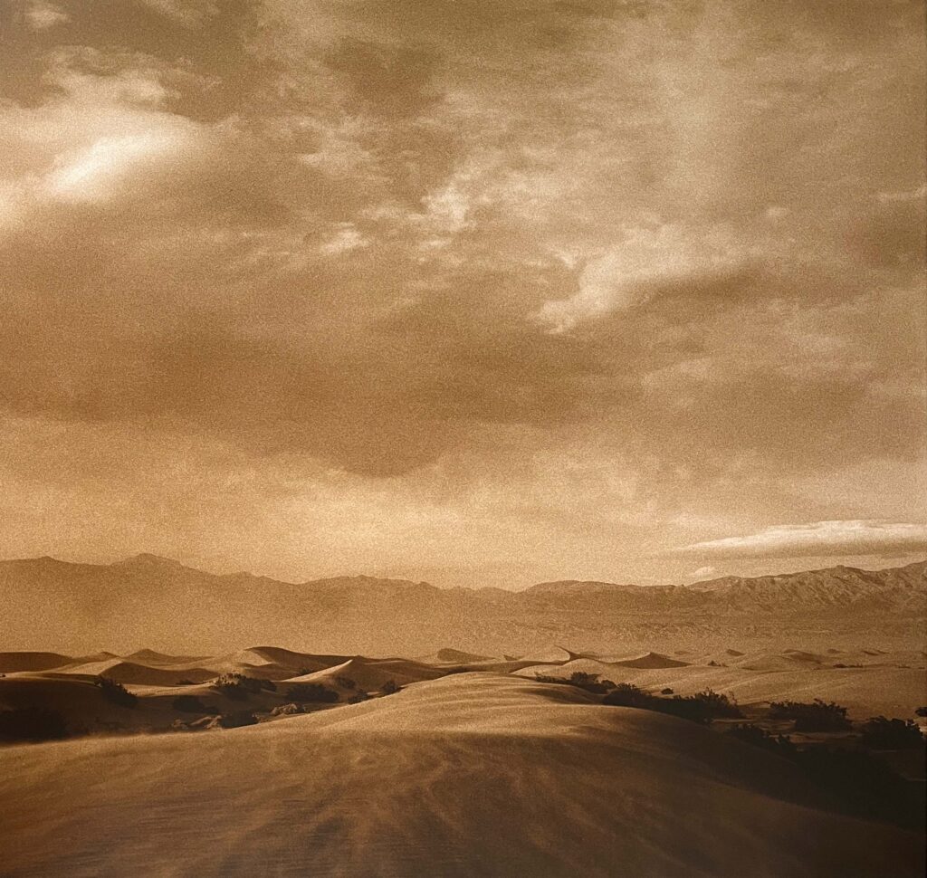 Rena Bass Forman, Death Valley #1, 1998, Sepia toned gelatin silver print, 38 x 38 inches