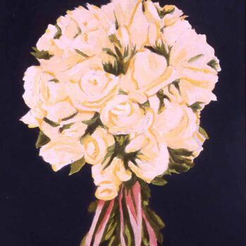 John Bowman, White Roses, 2006, Oil on canvas, 20 x 16 inches