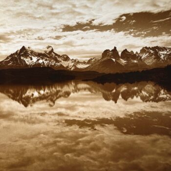Rena Bass Forman, Patagonia Chile #4, Torres Del Paine, 2004, Archival Toned Silver Gelatin, 30 x 30 inches