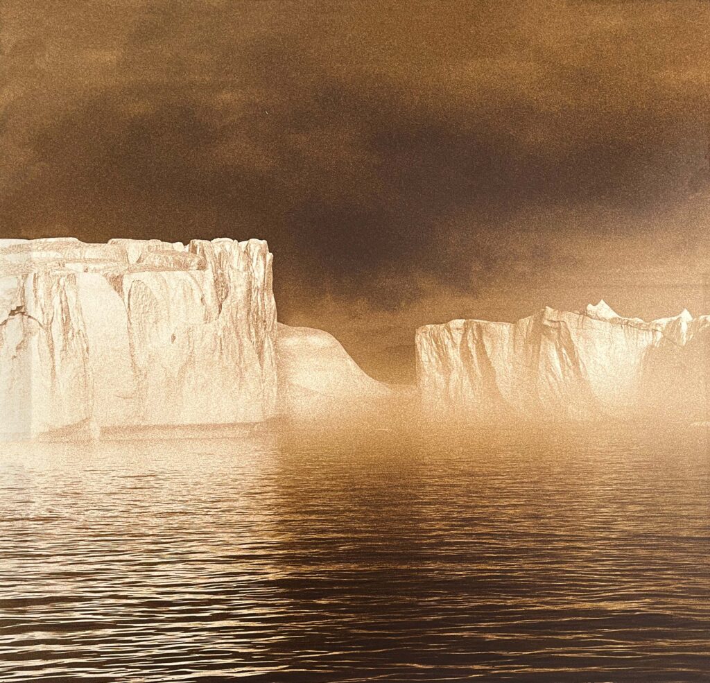Rena Bass Forman, Greenland #1, Ilulissat, 2007, Toned gelatin silver print, 38 x 38 inches