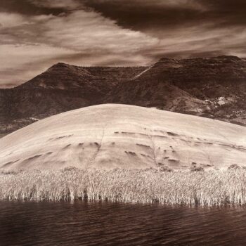 Rena Bass Forman, Painted Hills, 1995, Sepia toned gelatin silver print, 30 x 30 inches