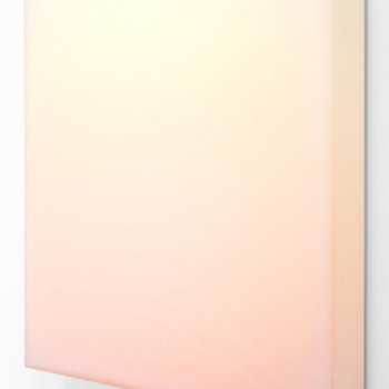 Timothy Schmitz, slab V/2 POSY, 2022, Resin, digital pigment inkjet skins and polymers on acrylic, 24 x 24 x 3 inches