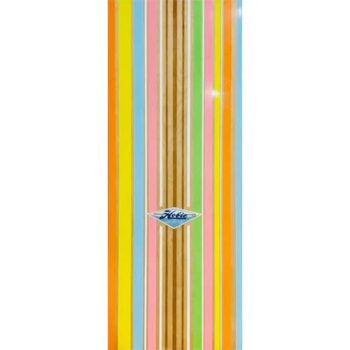 Peter Dayton, Big Hobie #2, Swell, 2021, Acrylic, gesso, oil stain with resin and ceramic UV clear coat, 96 x 36 inches