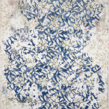 Nicole Charbonnet, Pattern (Flowers No. 14), 2014-2015, Mixed media on canvas, 60 x 48 inches, Sold