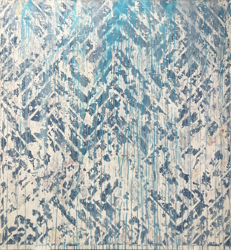 Nicole Charbonnet, Pattern No. 27, 2015-2021, Mixed media on canvas, 60 x 60 inches
