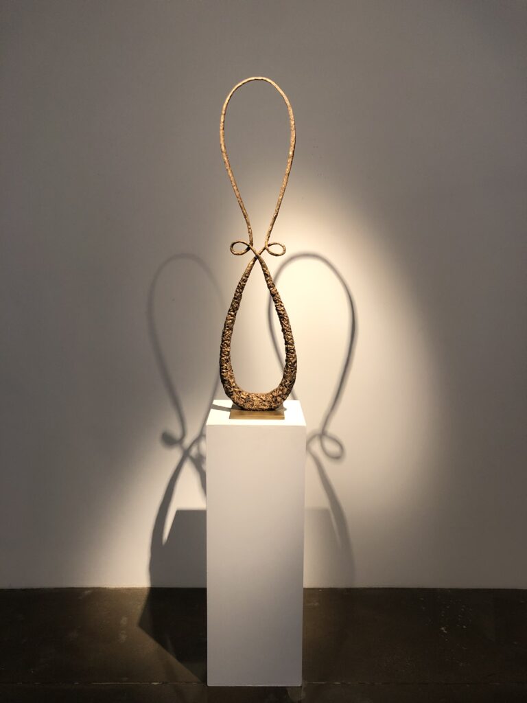Michael Schultheis, Cycloids of Ceva Inspiring, 2020, Bronze, Edition of 5, 48 x 9 x 3 inches