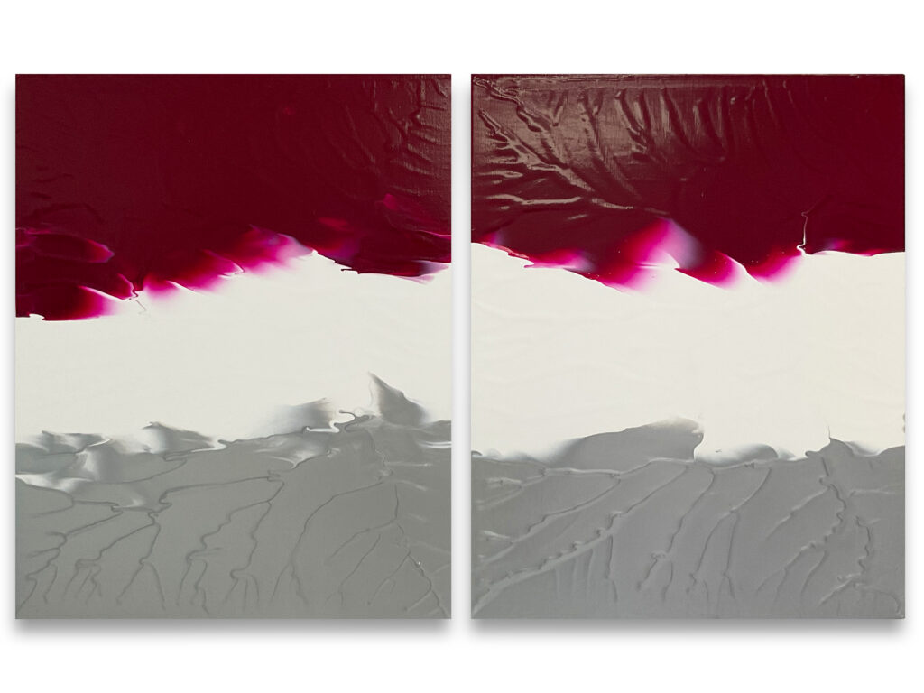 Ed Cohen, Untitled, 2023, Fluid acrylic on canvas, 30 x 48 inches