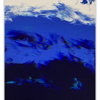 Ed Cohen, Sea stars you, 2023, Fluid acrylic on canvas, 40 x 30 inches