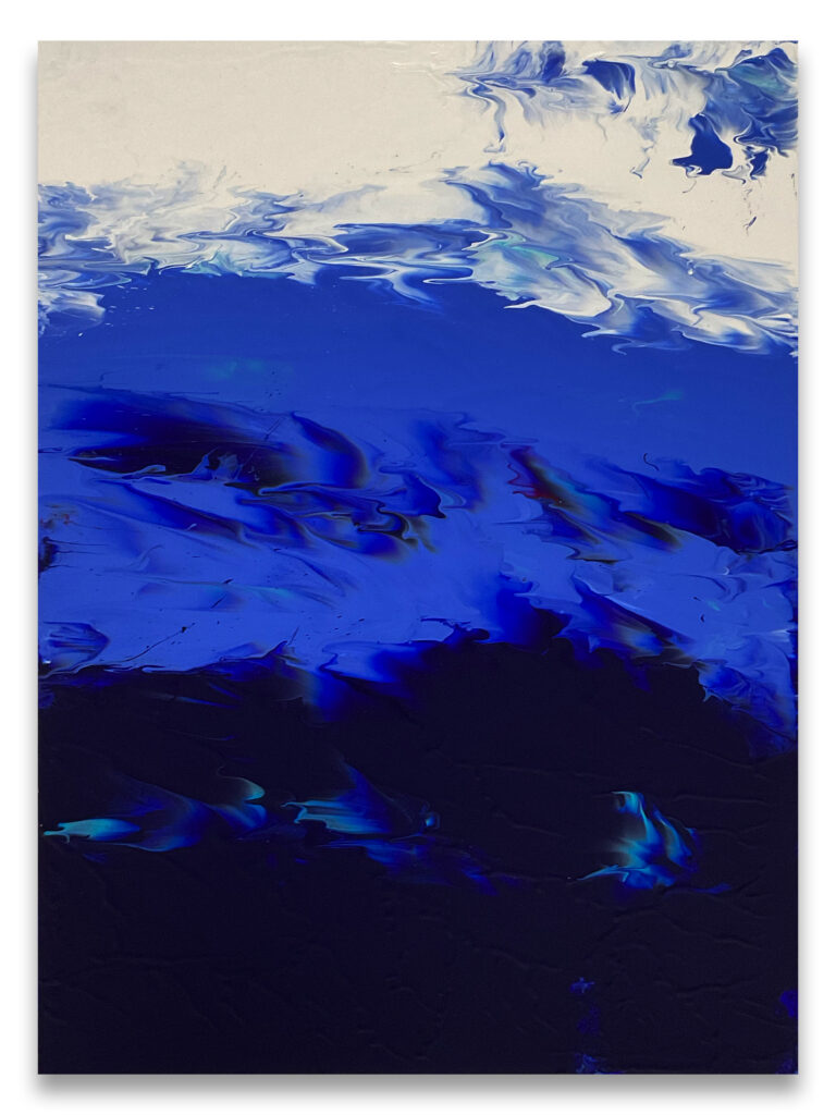 Ed Cohen, Sea stars you, 2023, Fluid acrylic on canvas, 40 x 30 inches