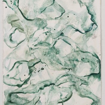 Betsy Eby, Cove, 2023, Oil, cold wax, and dry pigment on prepared 300lb Arches paper, 15 x 11¼ inches