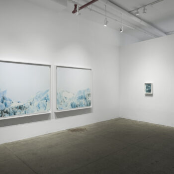 Zaria Forman, Fellsfjara, Iceland installed at Winston Wächter Fine Art, New York