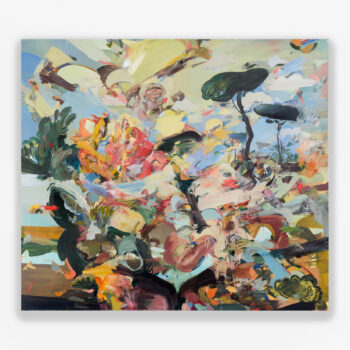 Eric Uhlir, The total arsenal of entropy (lush games and foolery), 2024, Oil on linen, 64 x 72 inches