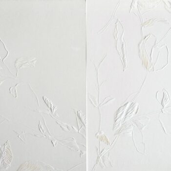 Andreas Kocks, Untitled (#2412), 2024, Carved watercolor paper, 15 x 22 inches, Signed and dated on the recto