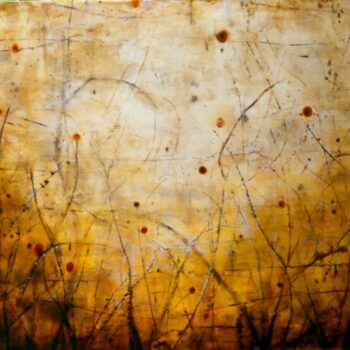 Betsy Eby, Cephissus in Gold, 2003, Encaustic and mixed media on board, 48 x 60 inches