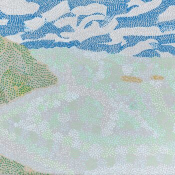 Tanya Minhas, Toiny Winter Sea 3, 2024, Acrylic on canvas, 11 x 14 inches, Sold