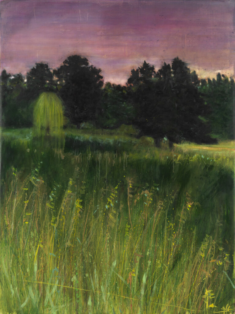 Katherine Bowling, Willow, 2009, Oil on spackle on wood panel, 48 x 36 inches