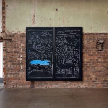 Keith Haring Subway Drawings at The Modern Institute, Glasgow (by Patrick Jameson via the Ocula)