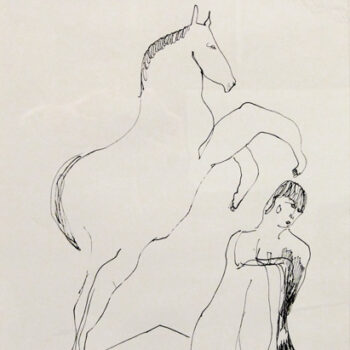 Annie Morris, Untitled, 2007, Ink on paper, 14 x 11 inches