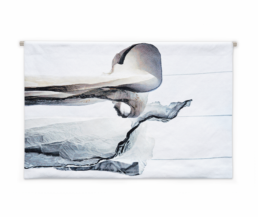 Sally Gall, Tailwind, 2024, Jacquard tapestry, 48 x 72 inches, Edition of 5