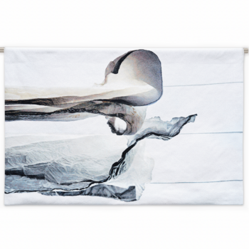 Sally Gall, Tailwind, 2024, Jacquard tapestry, 48 x 72 inches, Edition of 5