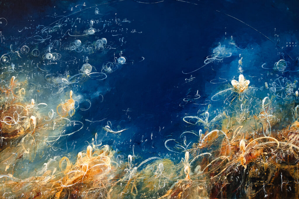 Michael Schultheis, A Galileo Serenity , 2024, Acrylic on canvas, 24 x 36 inches