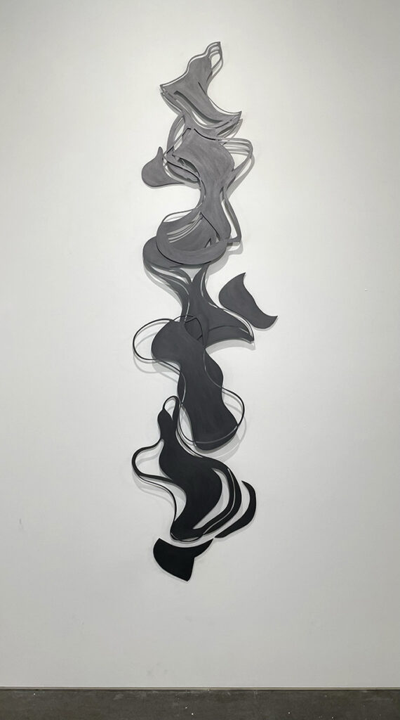 Andreas Kocks Flaneur (#2447SG), 2025 Steel, graphite 83 x 23 x 1 inches