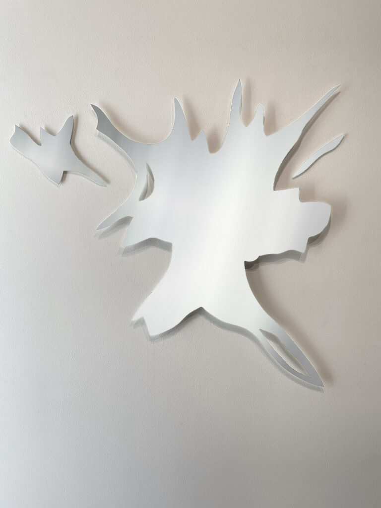 Reading the Air (#2470V), 2025 Stainless steel, polished 38 x 40 x 1 inches