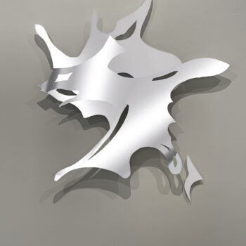 Andreas Kocks Reading the Air (#2472V), 2025 Stainless Steel, polished 35 x 32 x 1 inches