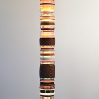 Matt Gagnon, Red Concrete, 2025, Mixed Media, 80 x 10.5 x 10.5 inches