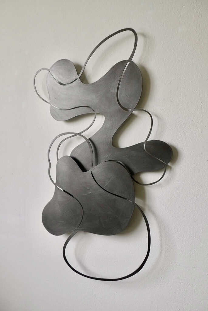 Andreas Kocks Two Of Us (#2445SG), 2025 Steel, graphite 30 x 19 x 1 inches