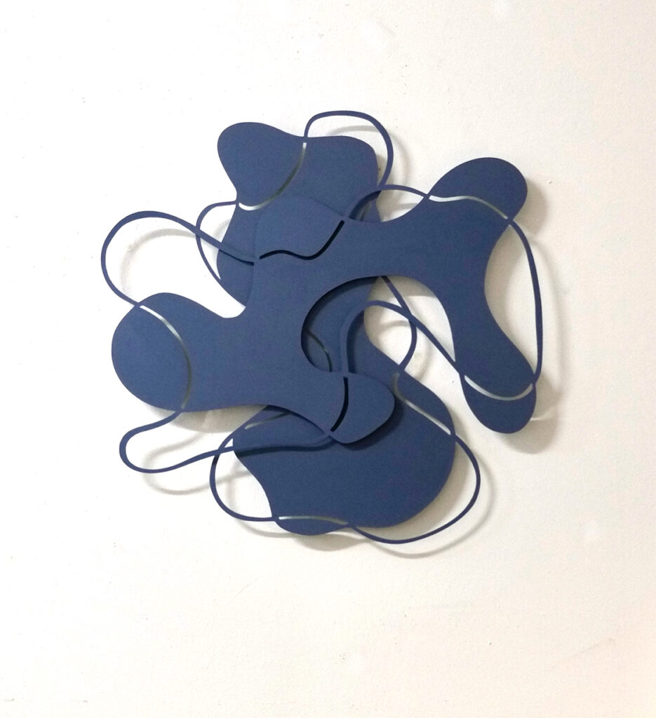 Two of Us (#2450SA), 2025 Steel, acrylic 31 x 32 x 1 inches