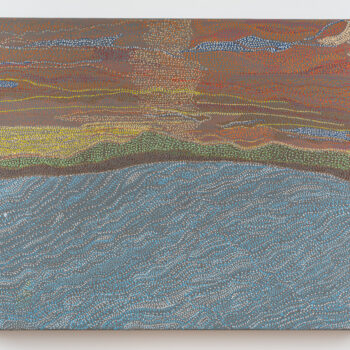 Tanya Minhas A Sunset, 2025 Acrylic on canvas 18 x 24 x 2 inches Signed, titled and dated on verso in ink