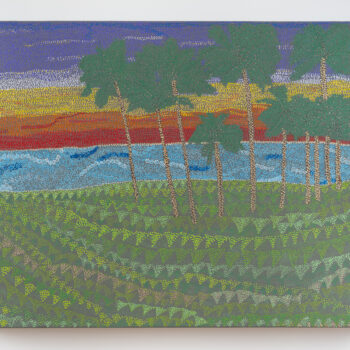 Sunset Painting - Palm Beach, 2025 Acrylic on canvas 18 x 24 x 2 inches Signed, titled and dated on verso in ink