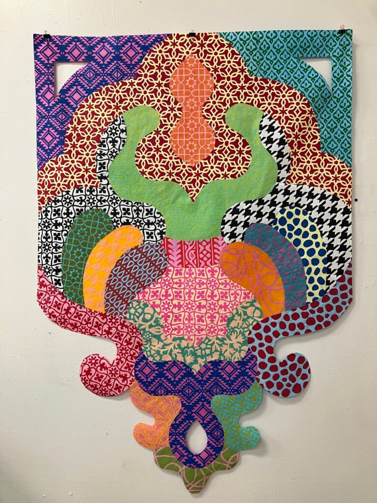 Carolina Ponte Untitled, 2025 Print and collage on Japanese Rice paper 47 x 39 inches