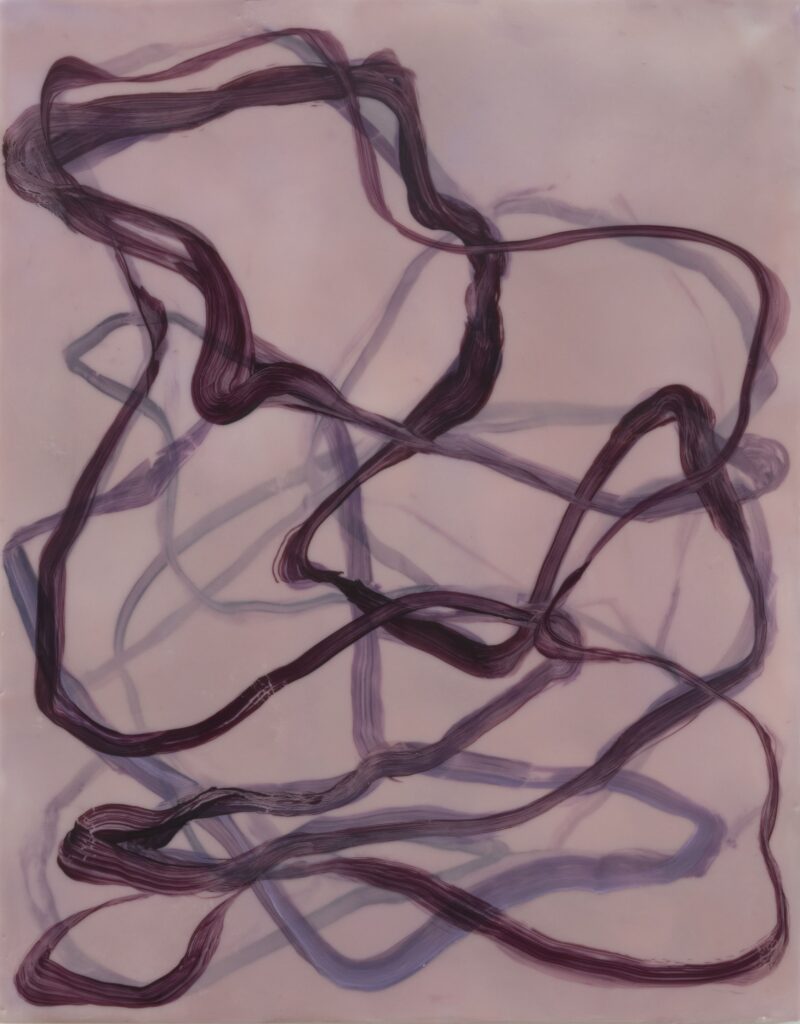 Betsy Eby, Chromatic Frequency No. 16, 2025, Encaustic and oil on panel, 14 x 11 inches