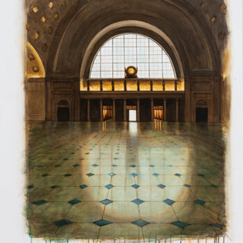 Peter Waite Station DC, 2020 Acrylic on Panel 43½ x 37½ inches