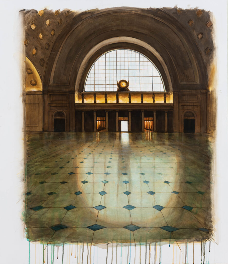 Peter Waite Station DC, 2020 Acrylic on Panel 43½ x 37½ inches
