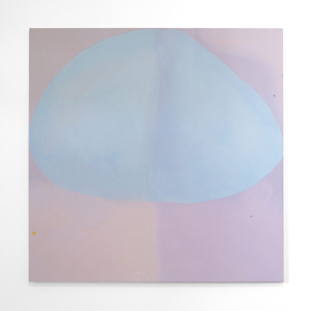 Jinie Park Shape Shifter, 2025 Acrylic on Kwangmok (Korean muslin) 36 x 36 inches