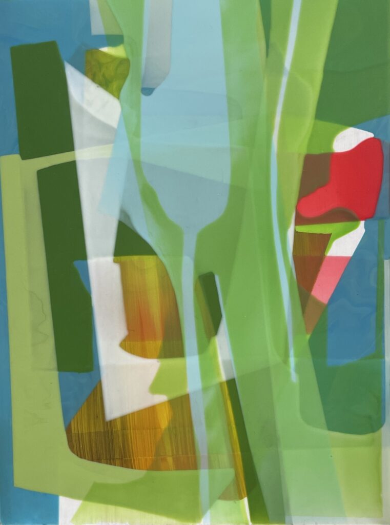 Susan Dory Charm Guide 1, 2025 Acrylic on canvas over panel 17.5 x 13.5 inches (framed)